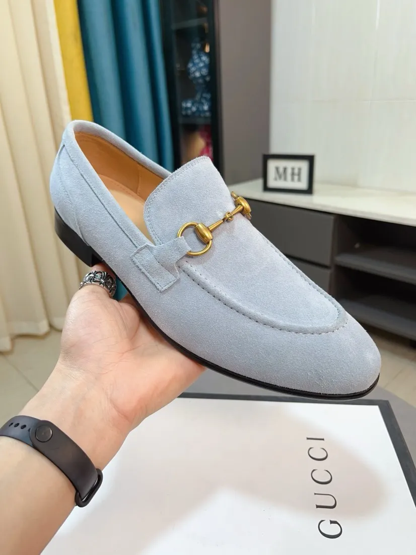 Men's shoes 💰500🌹🌹【GUCCI】The most popular classic Gucci leather shoes. Synchronized with the official website, the upper is made of Italian first-layer cowhide ➕cowhide lining, with unique brand and unique craftsmanship. Highlighting the hot style of the new year. Stop hesitating, stop wandering, get it now. Number: 38--44